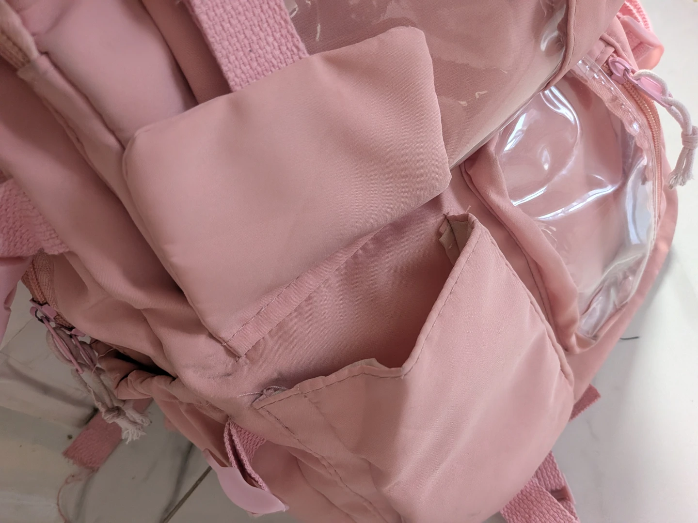 Pink Backpack with Clear Pockets - photo 5
