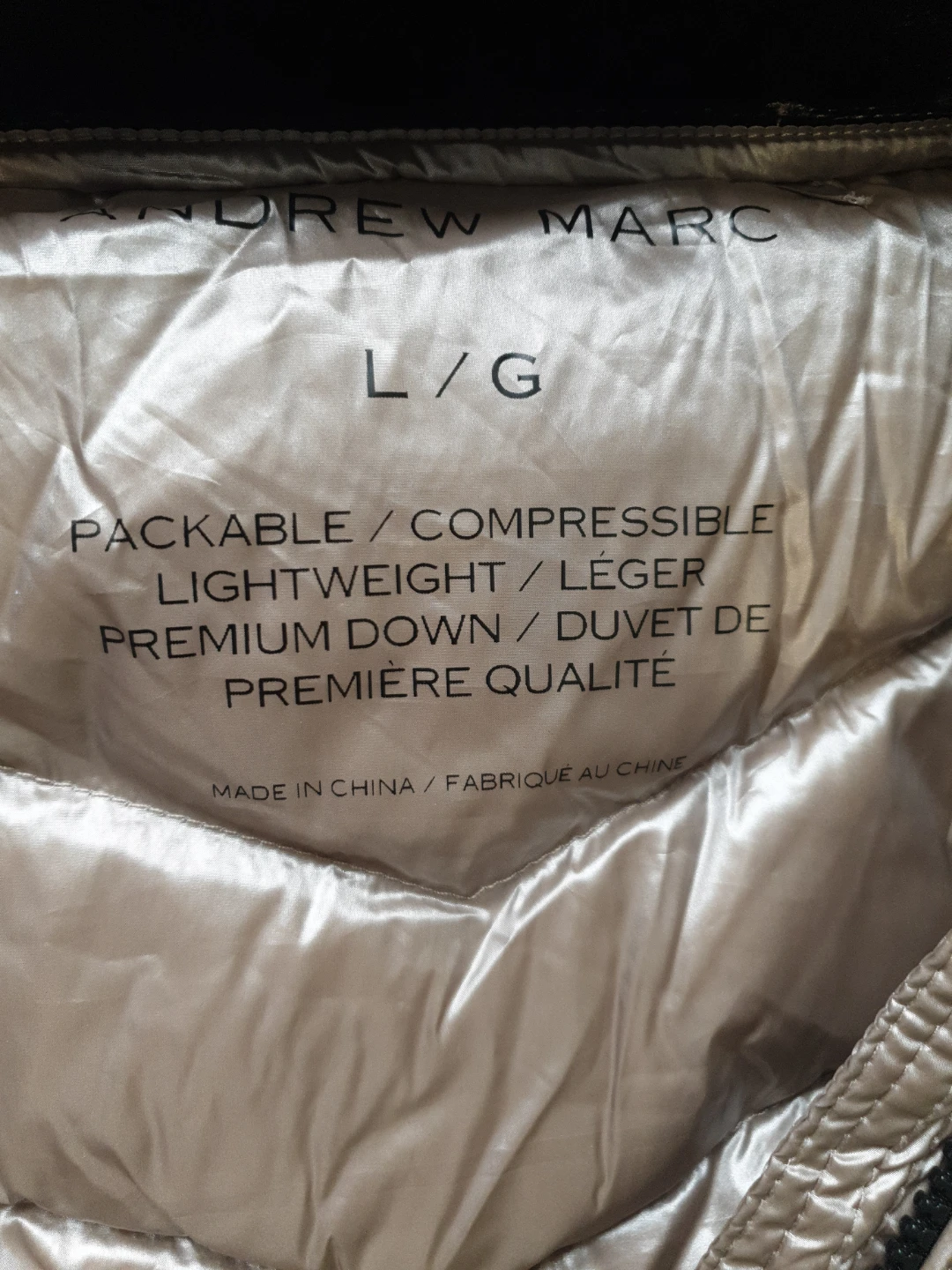 Andrew Marc Premium Down Packable Winter Jacket – Size L - photo 2
