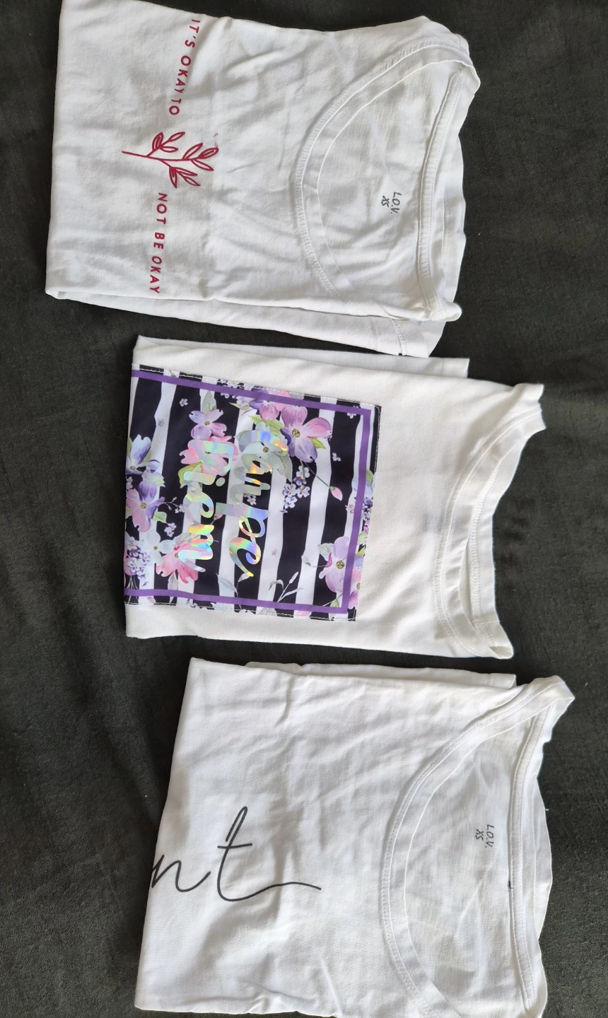 Lot of 3 Women's Graphic T-Shirts - Size XS