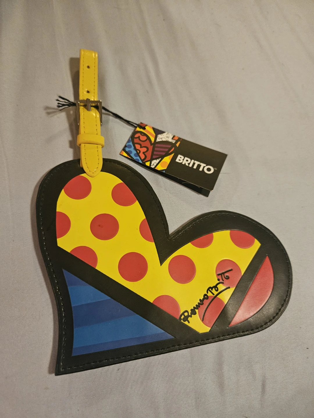 Britto Heart Luggage Tag