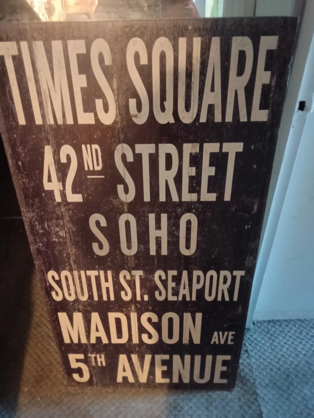 New York City Street Sign Replica