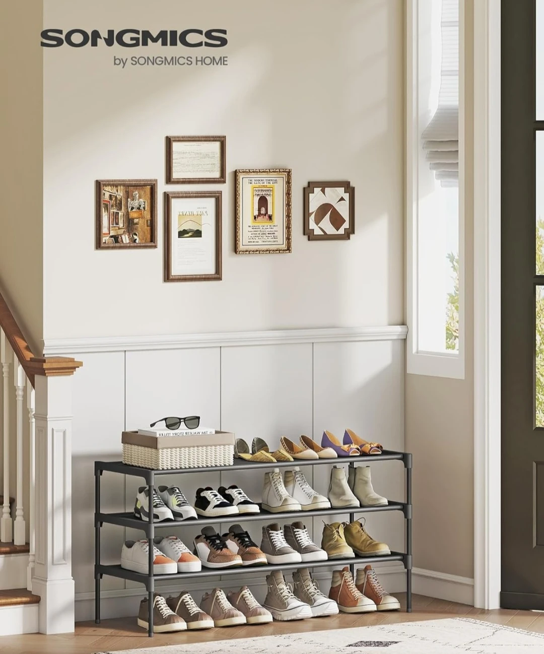 SONGMICS 3-Tier Shoe Rack - photo 2