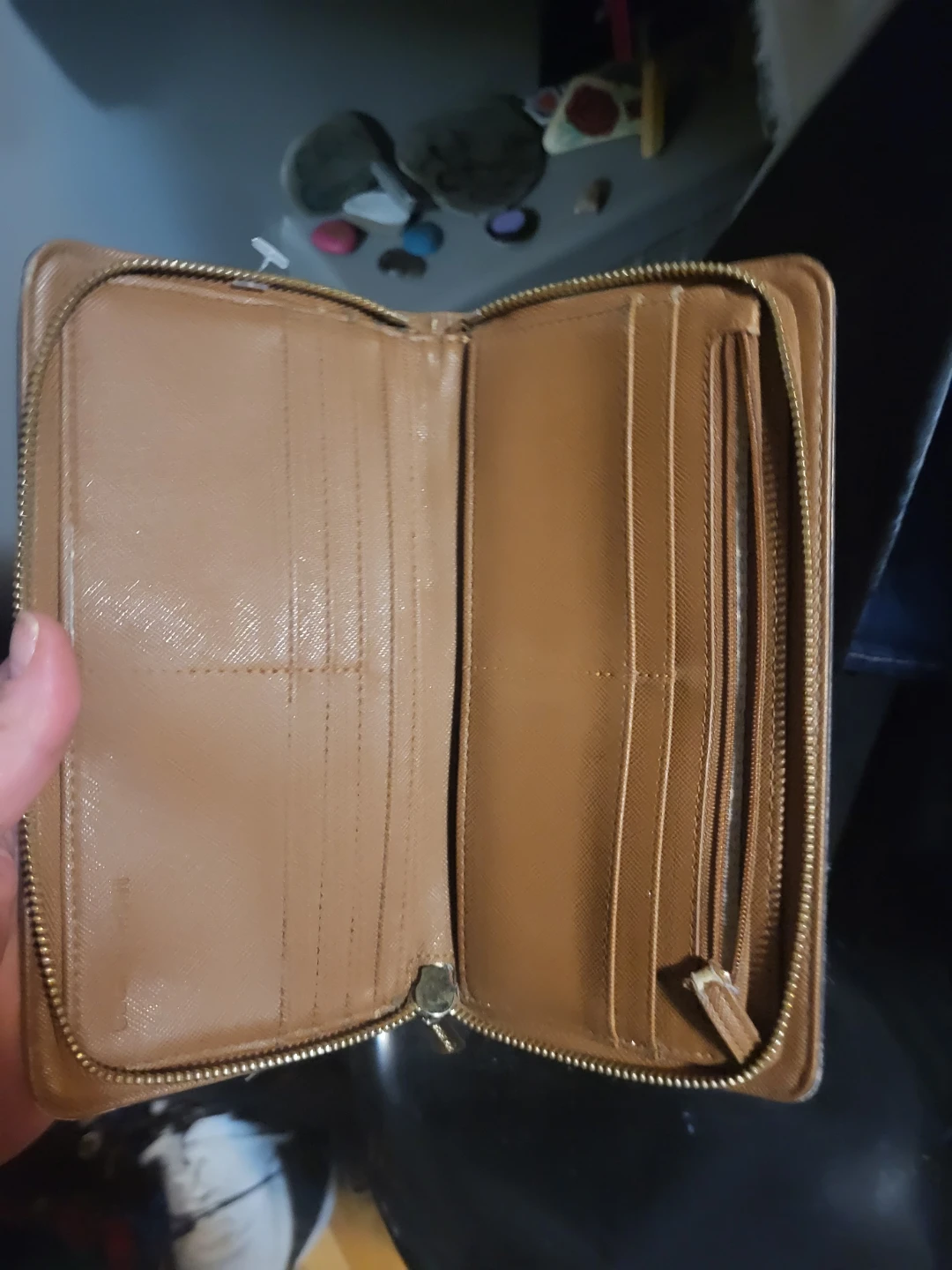 Michael Kors Brown MK Signature Zip Around Wallet - photo 3