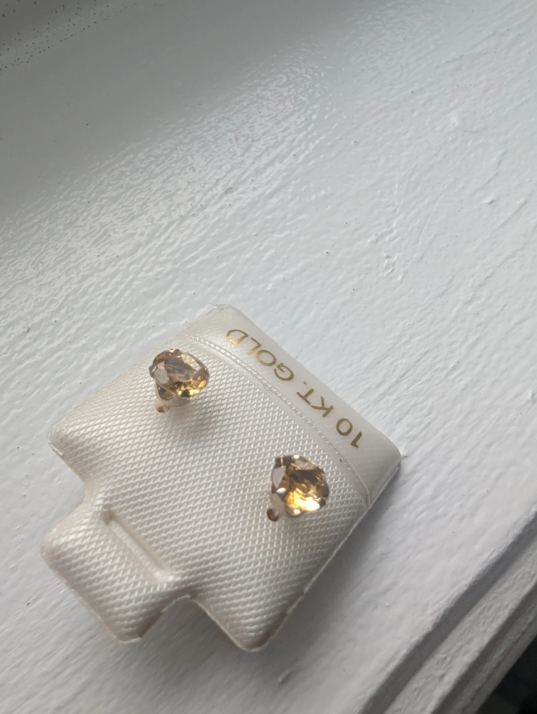 Brand New 10K Yellow Gold Citrine Earrings For Sale - photo 5