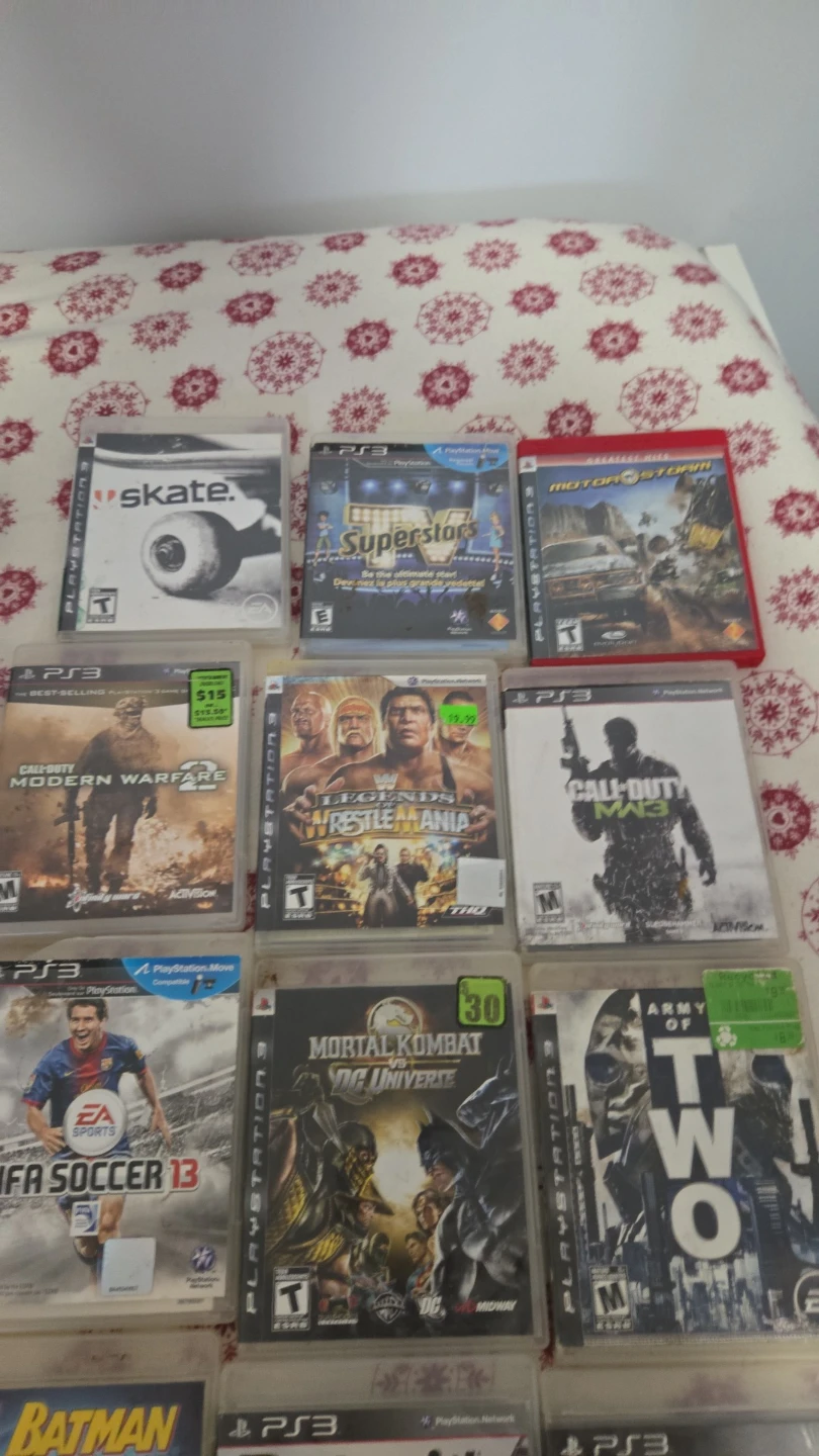 Sony PlayStation 3 Console with Games and Controller - photo 4