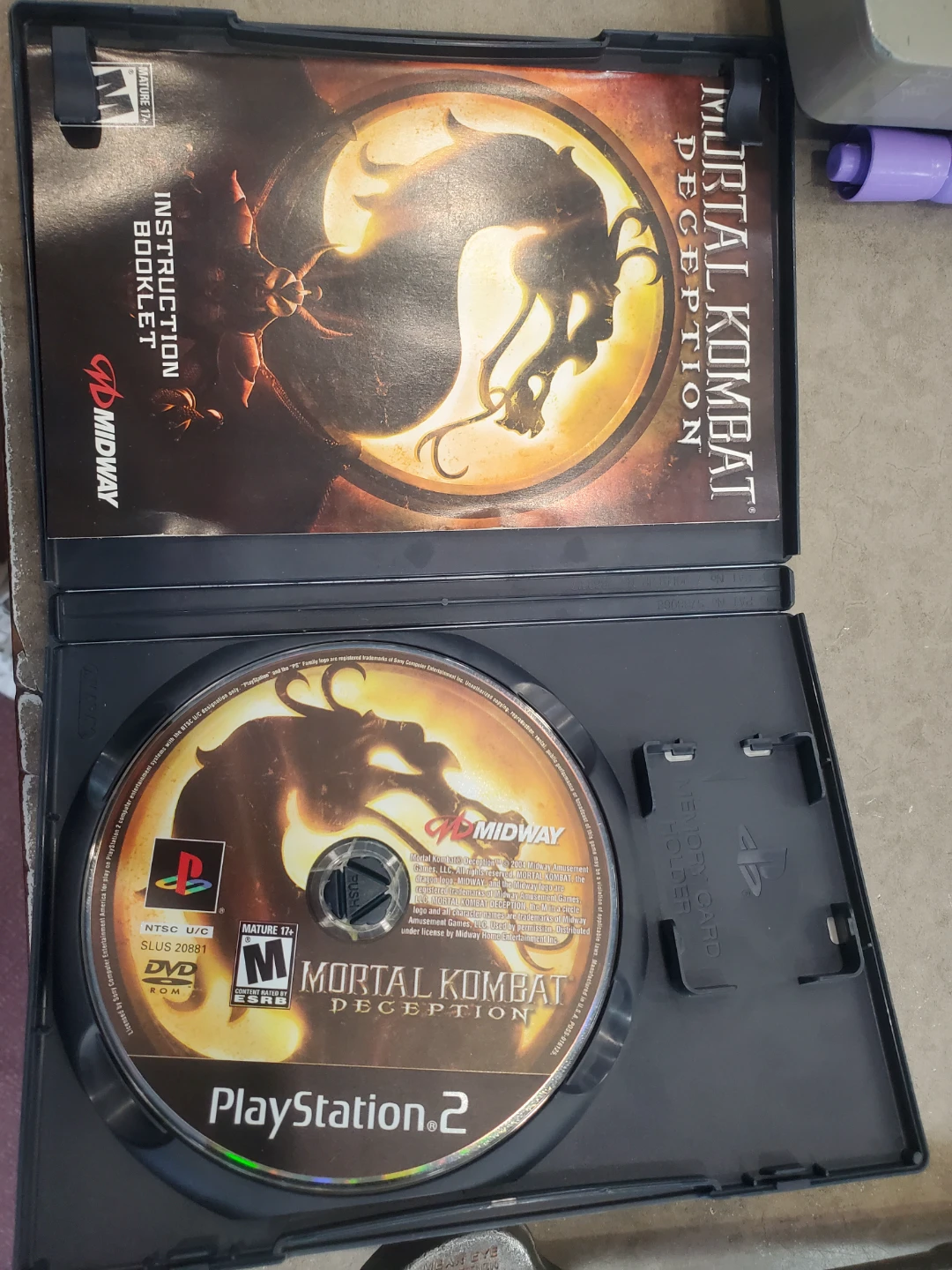 PlayStation 2 Mortal Kombat: Deception Video Game - photo 3