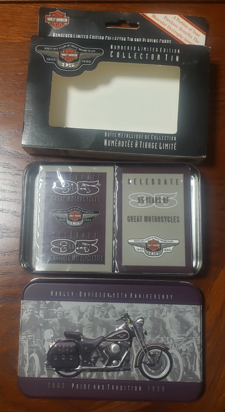 Harley-Davidson 95th Anniversary Numbered Collector Tin & Cards - photo 2