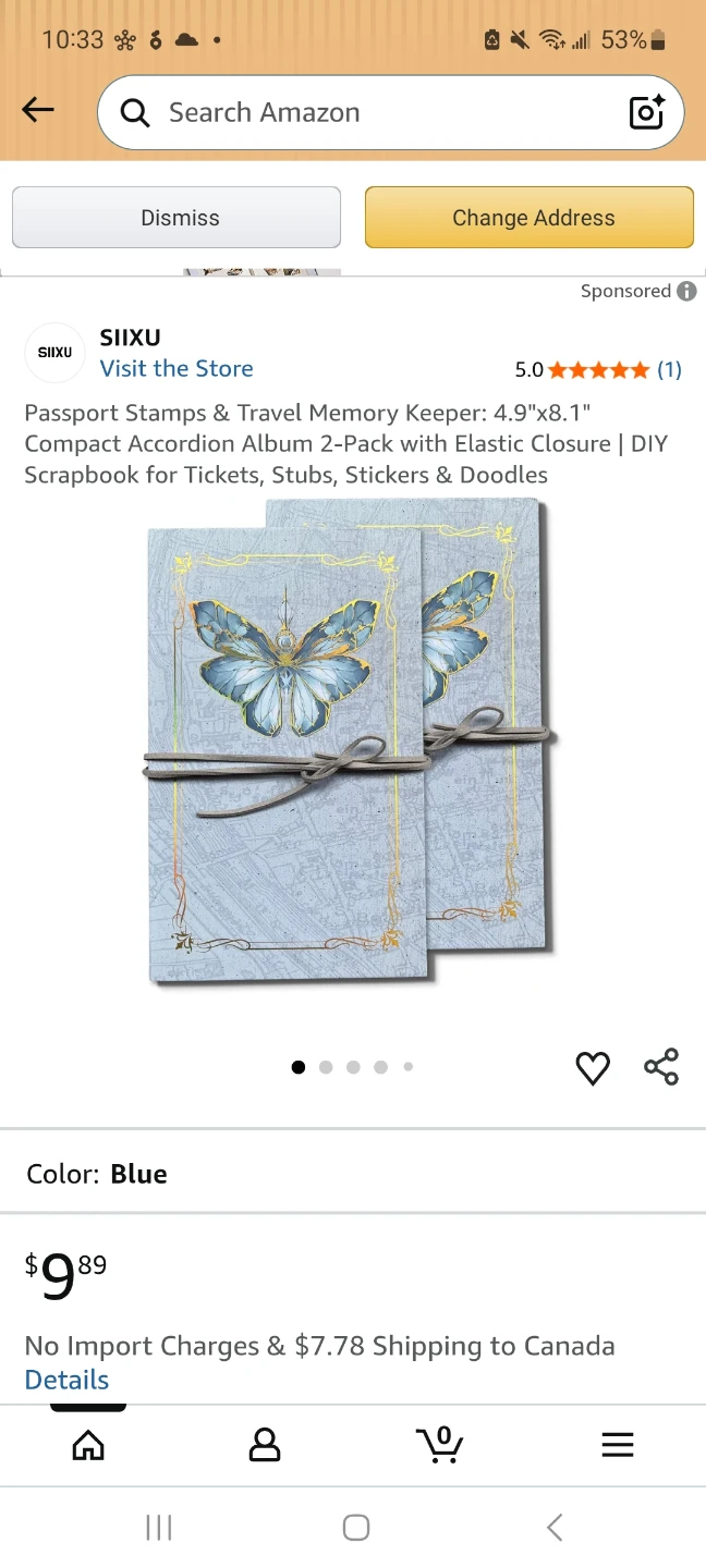 SIIXU Passport Memory Keeper Accordion Album (2-Pack) 🏆