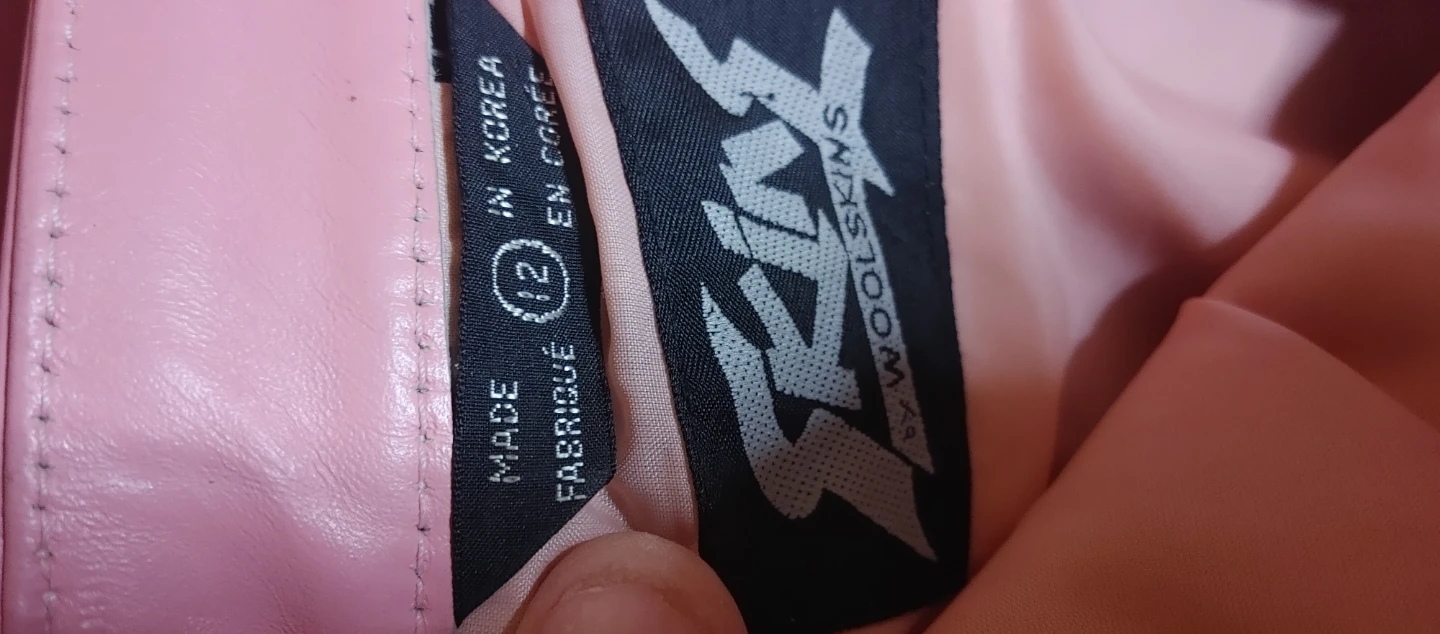 Pink Leather Jacket and Pants Set by Woolskins - Size 10 - photo 4