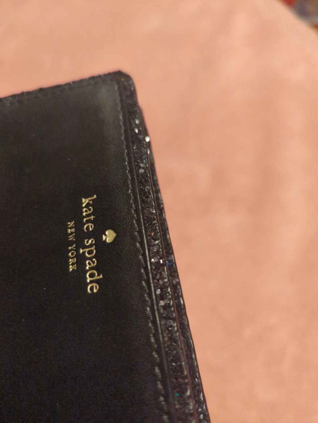 Kate Spade Black Glitter Accent Bifold Wallet - photo 5