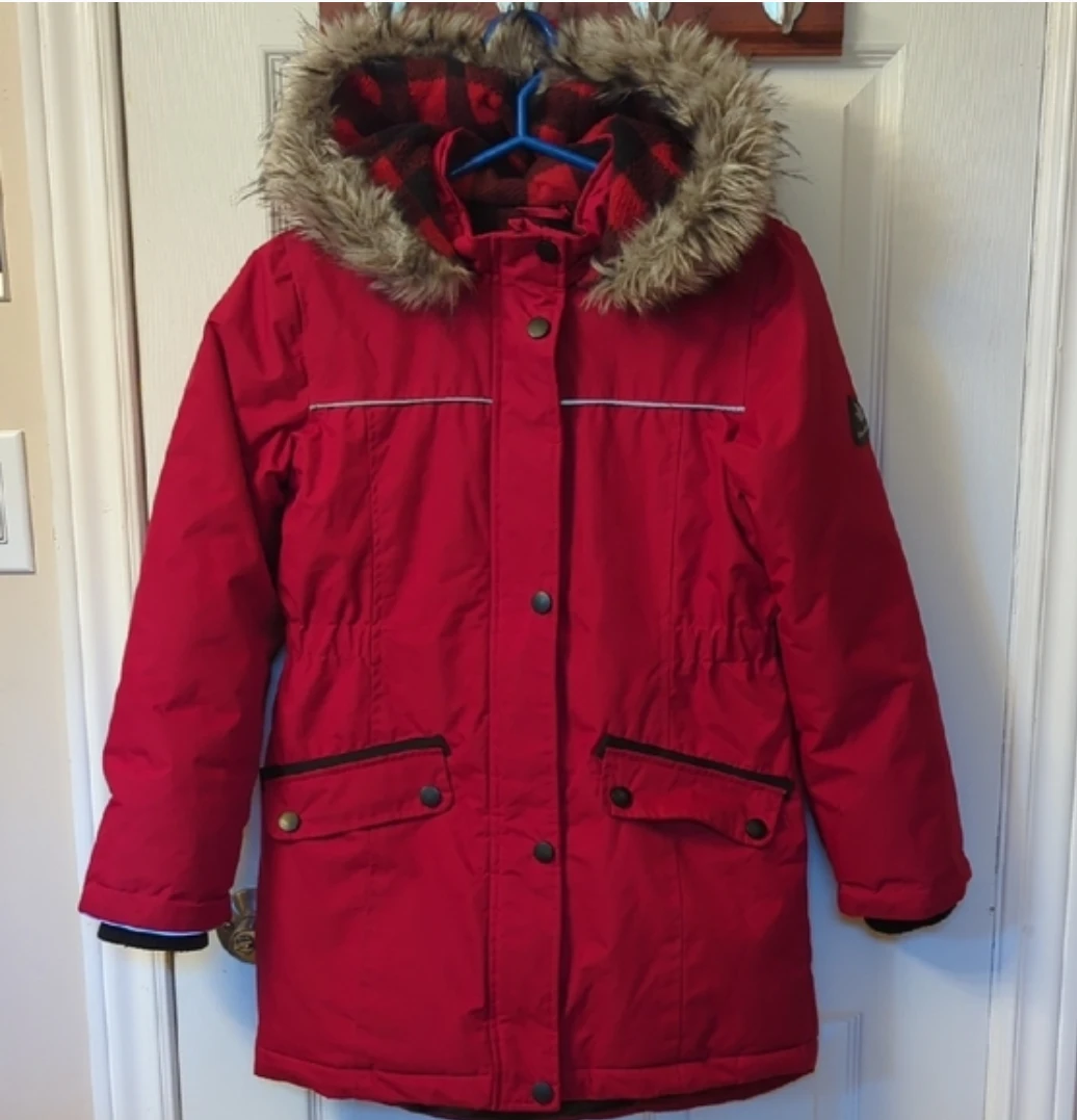 Canadiana Red Winter Parka Jacket L/G (10-12)