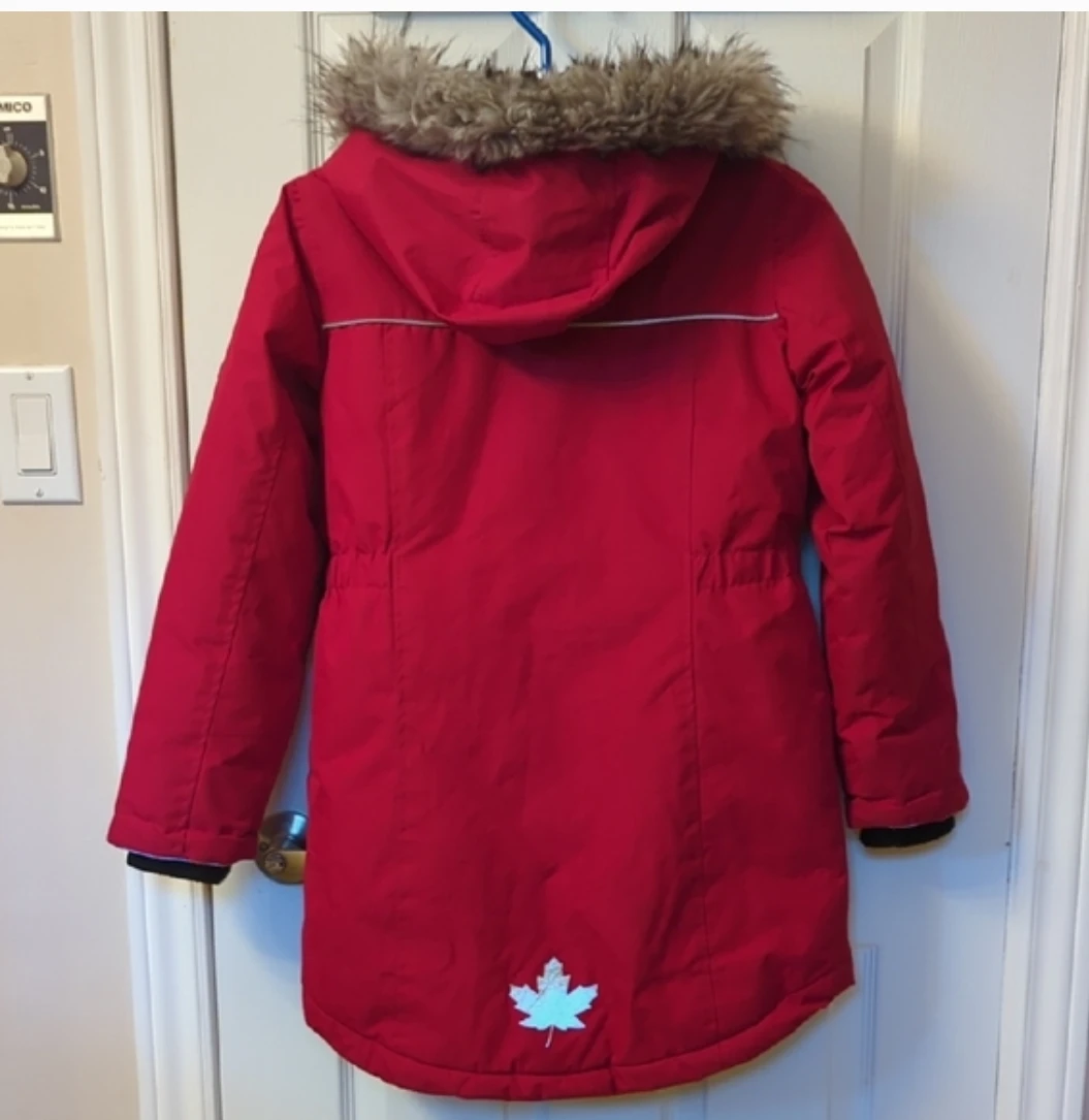 Canadiana Red Winter Parka Jacket L/G (10-12) - photo 4