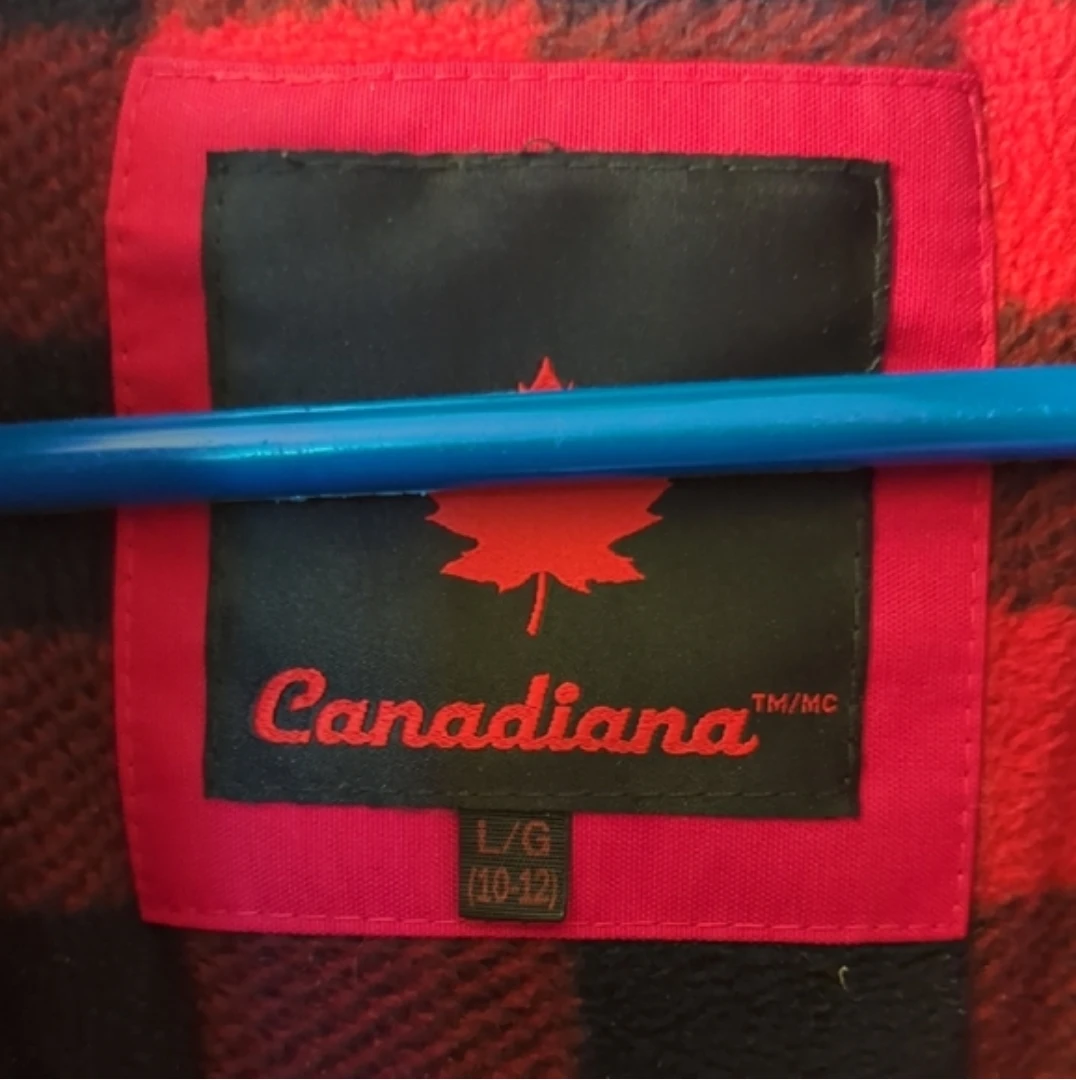 Canadiana Red Winter Parka Jacket L/G (10-12) - photo 5