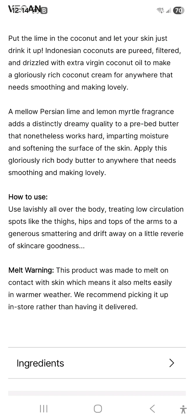 Lush Lime Bounty Body Butter - 225g - photo 3