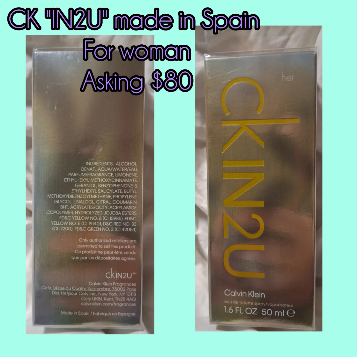 Calvin Klein CK IN2U Her Eau de Toilette Spray 50 mL