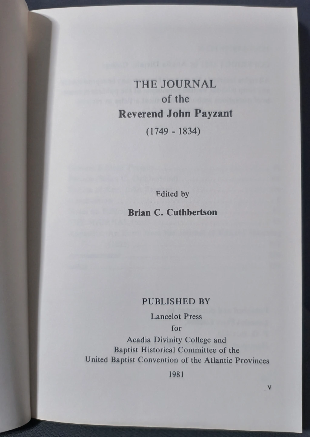 The Journal of Reverend John Payzant (1749-1834) - photo 2