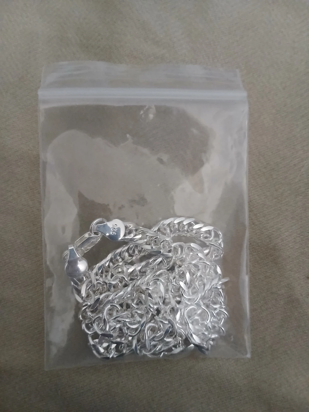 925 Silver Plated White Copper Cuban Chain Link Necklace - photo 3