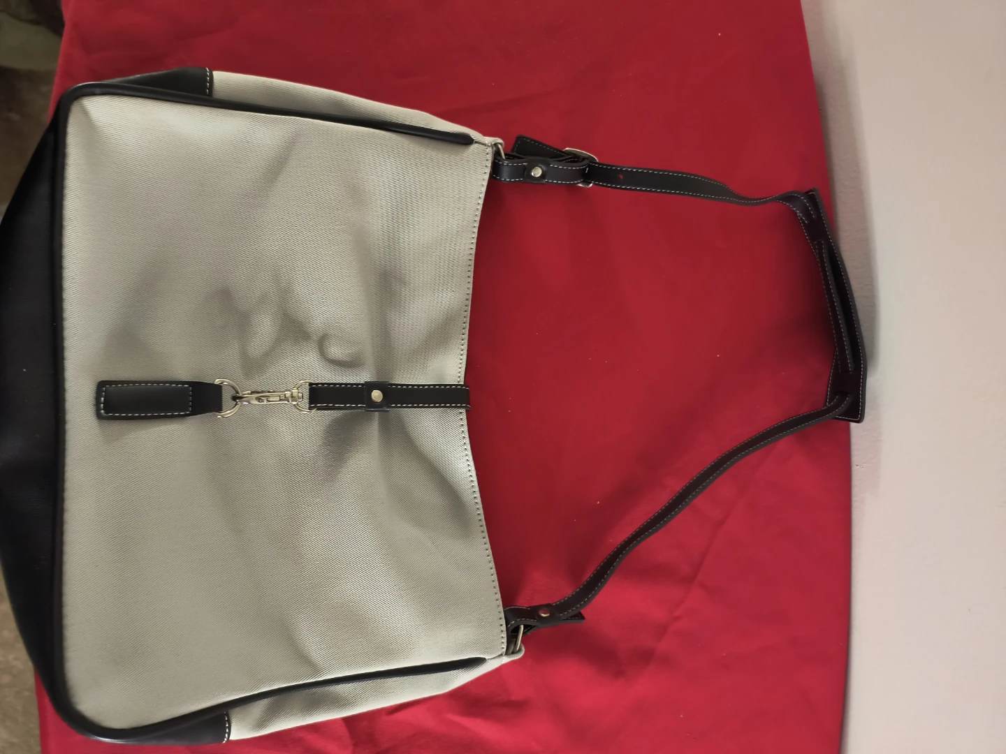 Grey and Black Shoulder Bag - photo 2