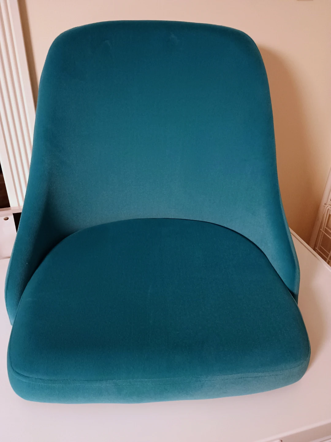 🏆 NEW Teal Velvet Accent Chair seat (no legs)