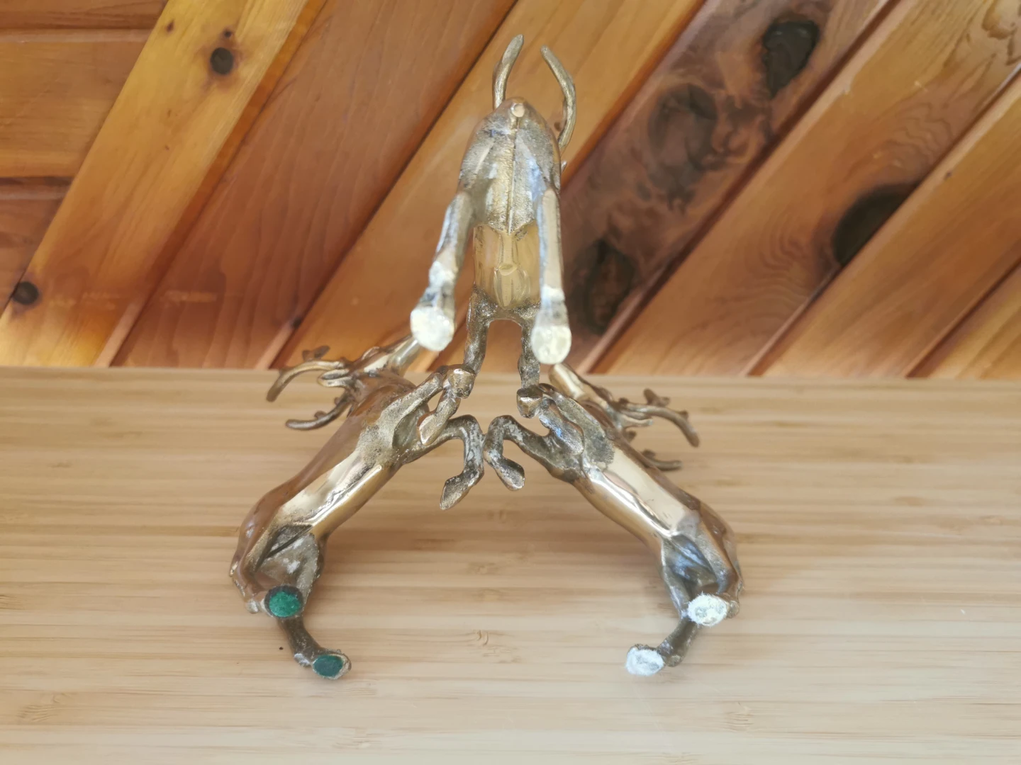 Vintage Brass Trio of Reindeers - photo 5