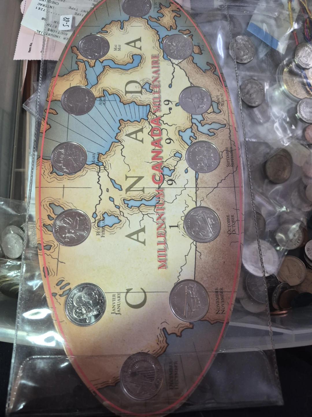Canada Millennium Coin Display 1999