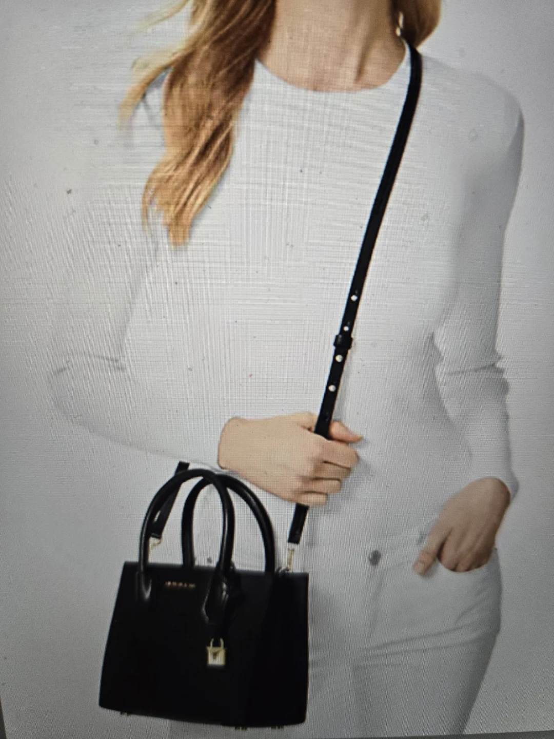 Michael Kors Pebbled Black Leather Satchel Bag - photo 2