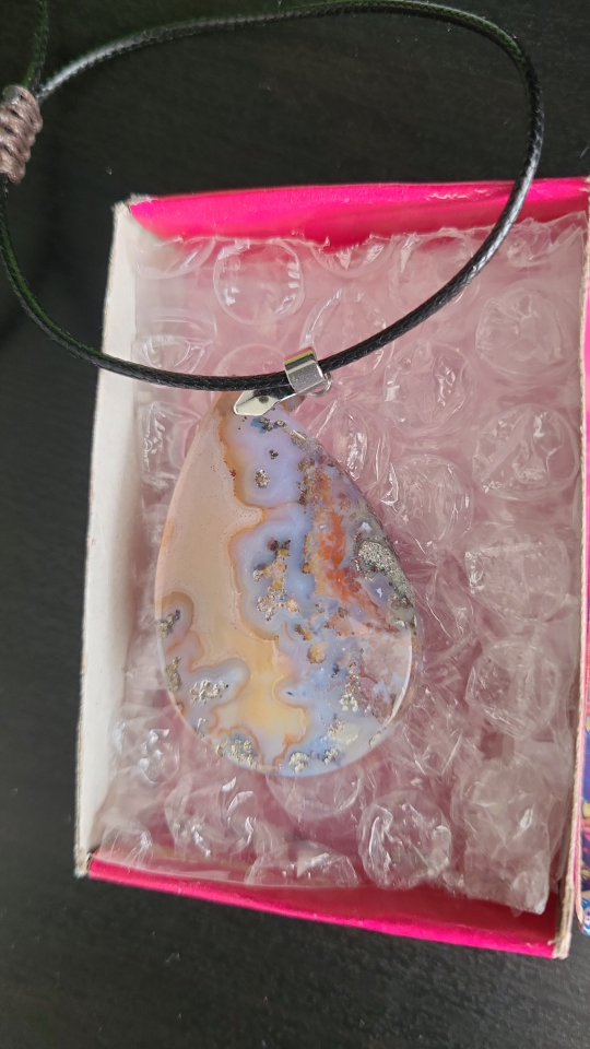 New Teardrop Stone Pendant Necklace🏆 - photo 4