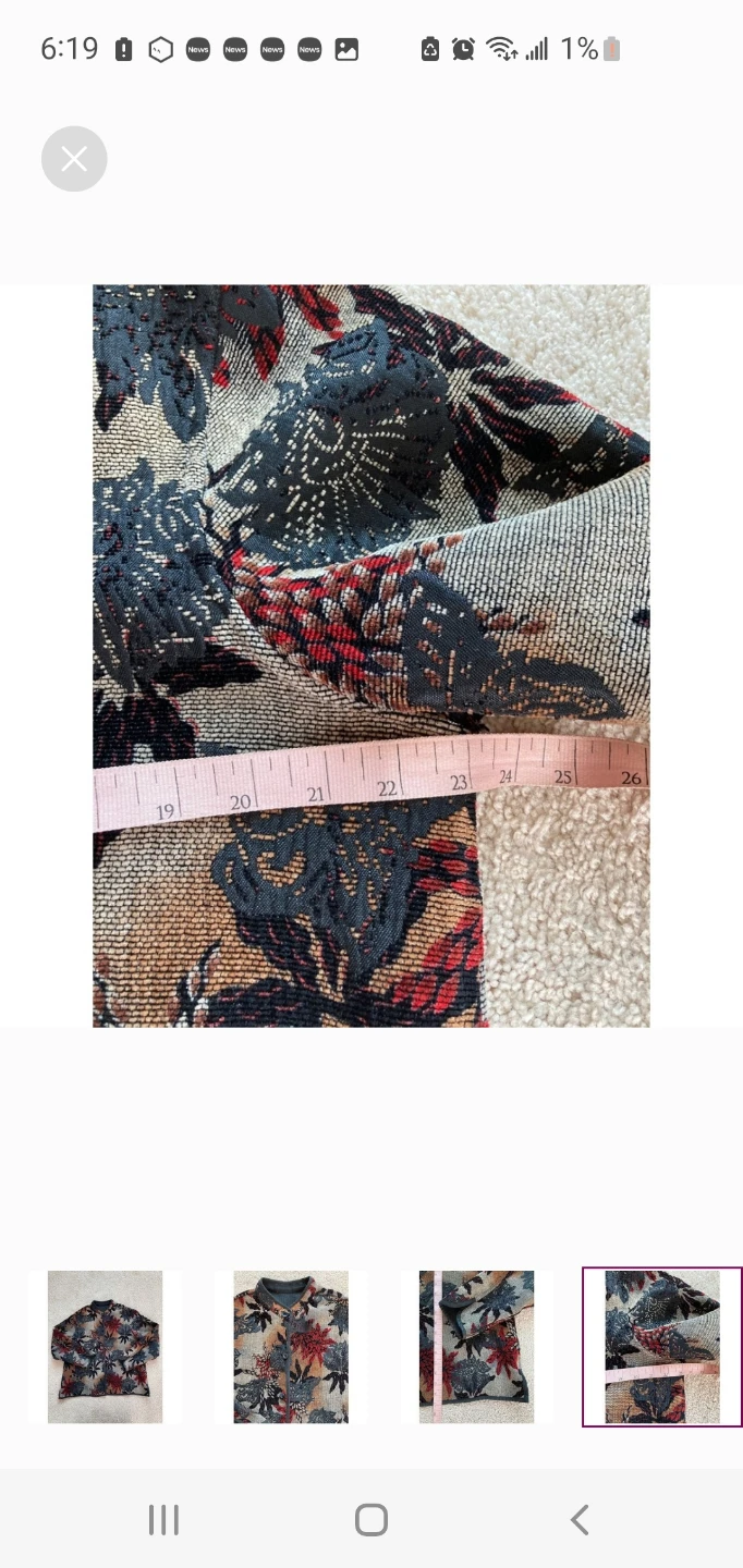 Women's Tapestry Floral Print Jacket - photo 3