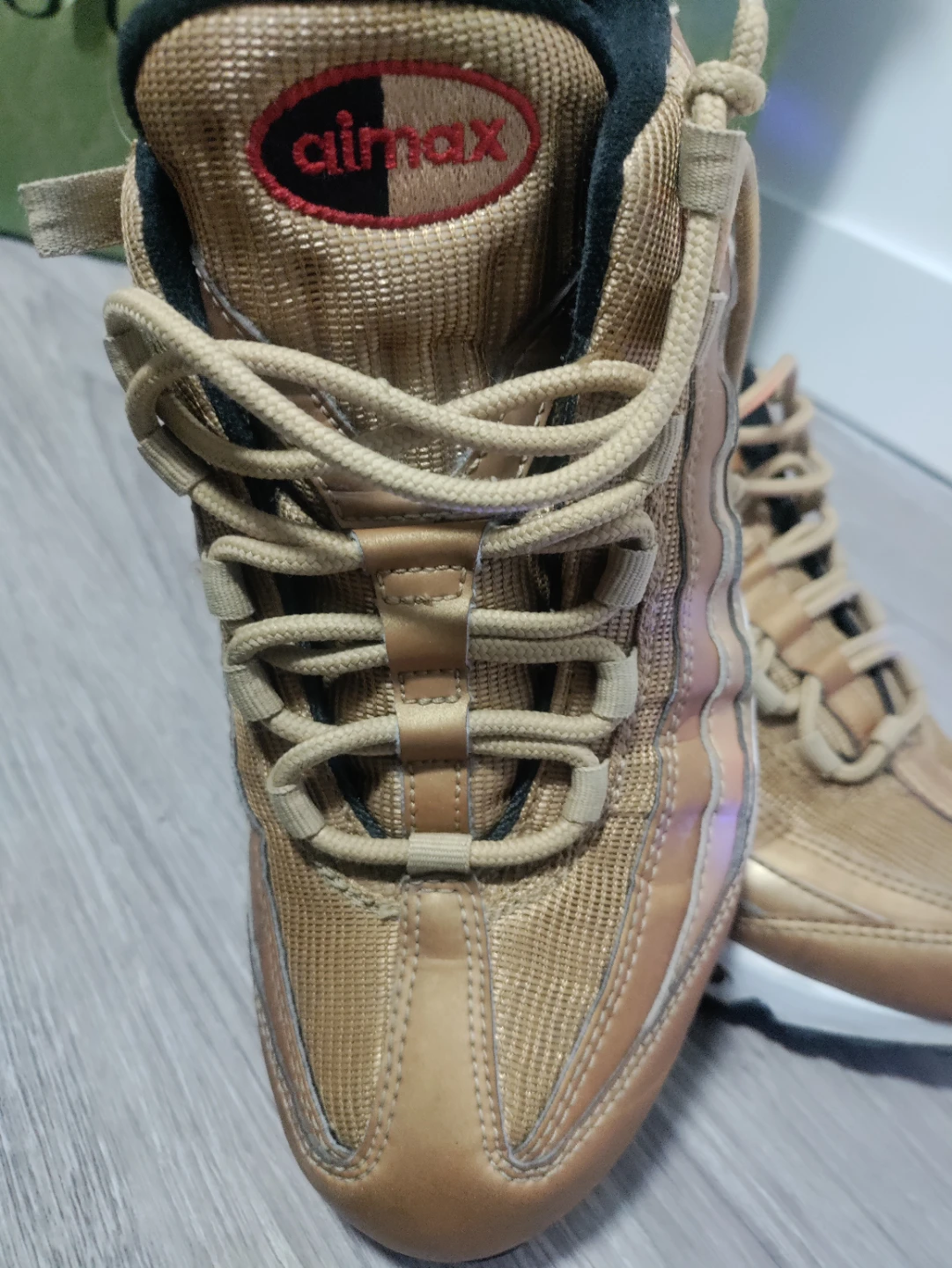 Nike Air Max 95 Gold Running Shoes - photo 2