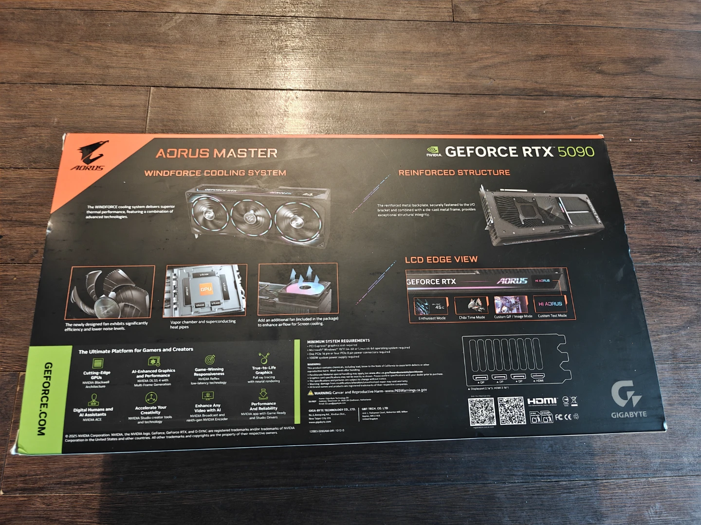 RTX 5090 MASTER Gigabyte AORUS GeForce - photo 2