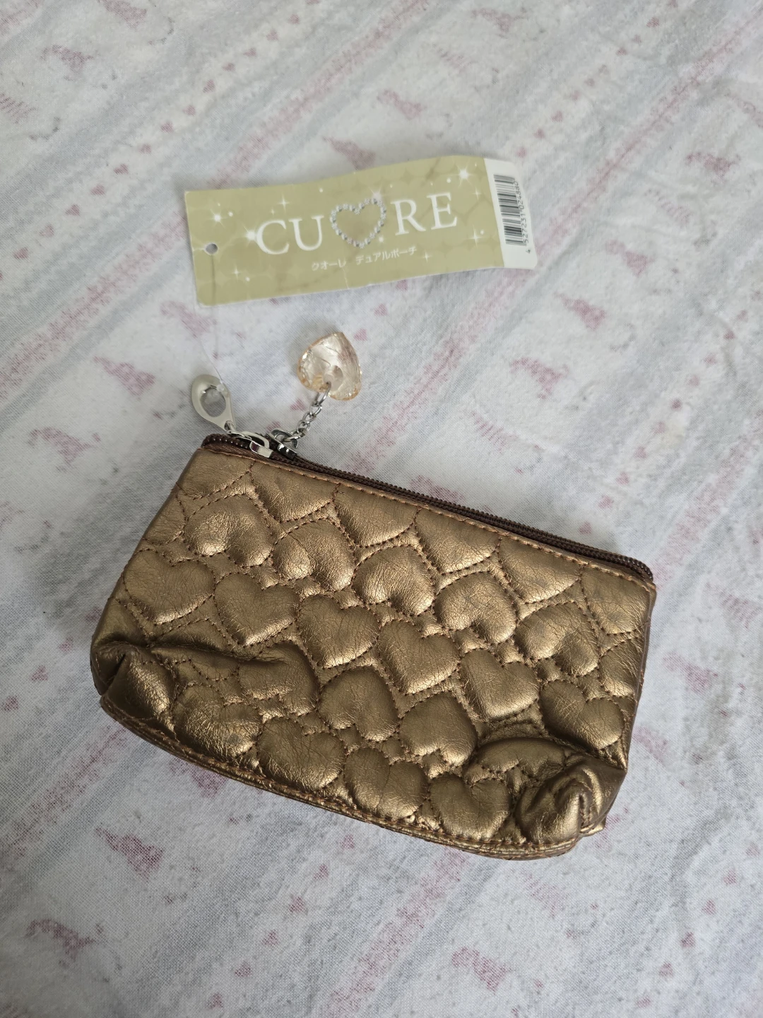 CUORE Dual Pouch with Heart Charm Japan