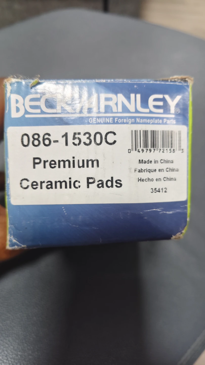 New Beck/Arnley Front Brake Pads - Fits Honda Civic / Acura EL - photo 2