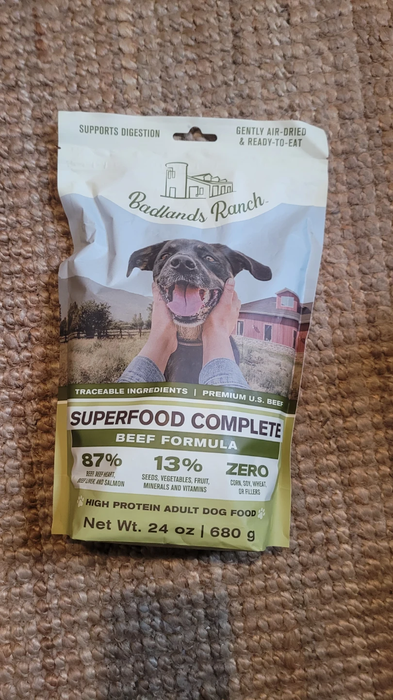 Badlands Ranch Superfood Complete Beef  Adult Dog Food