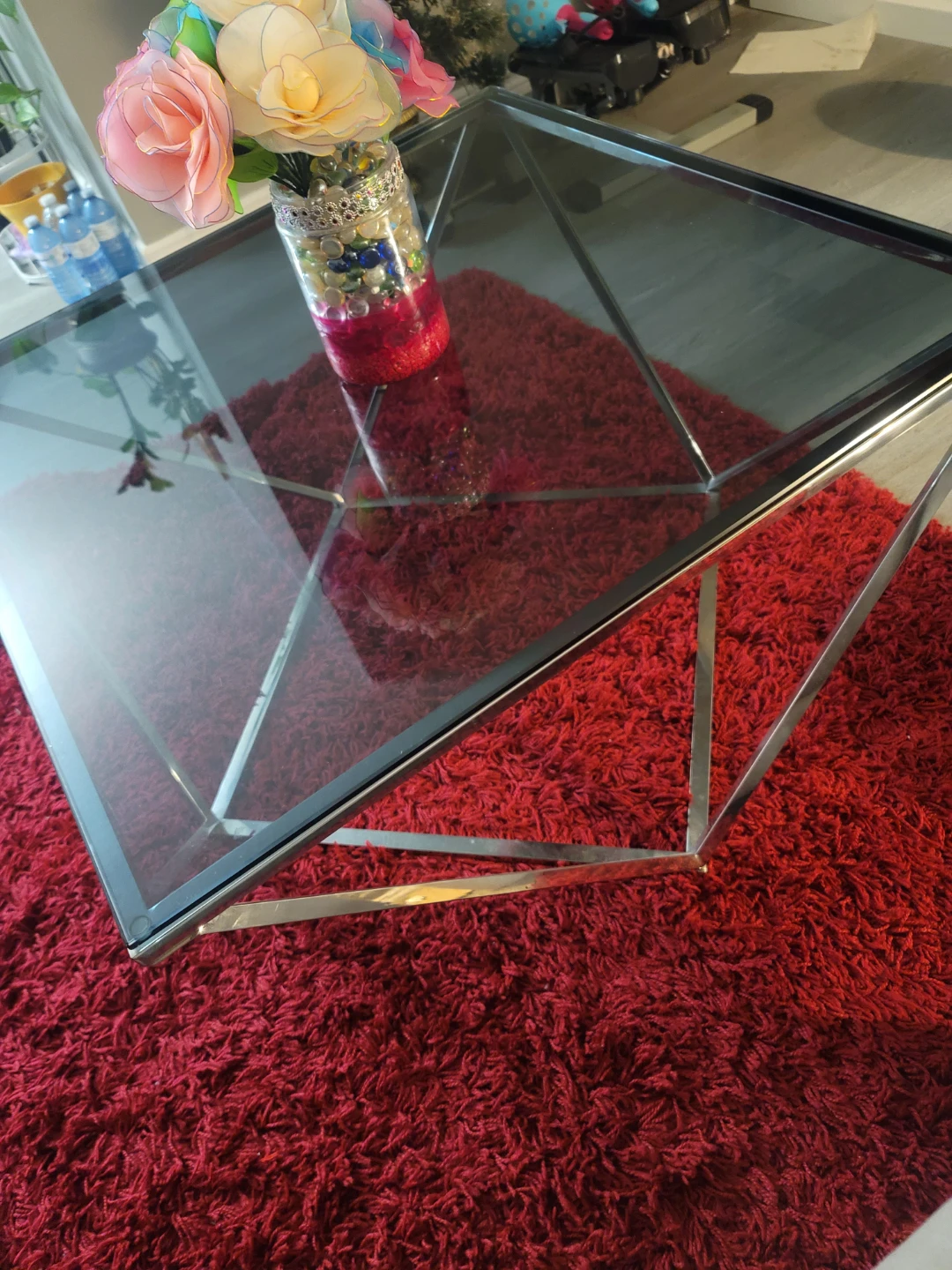 Glass Top Coffee Table - photo 2
