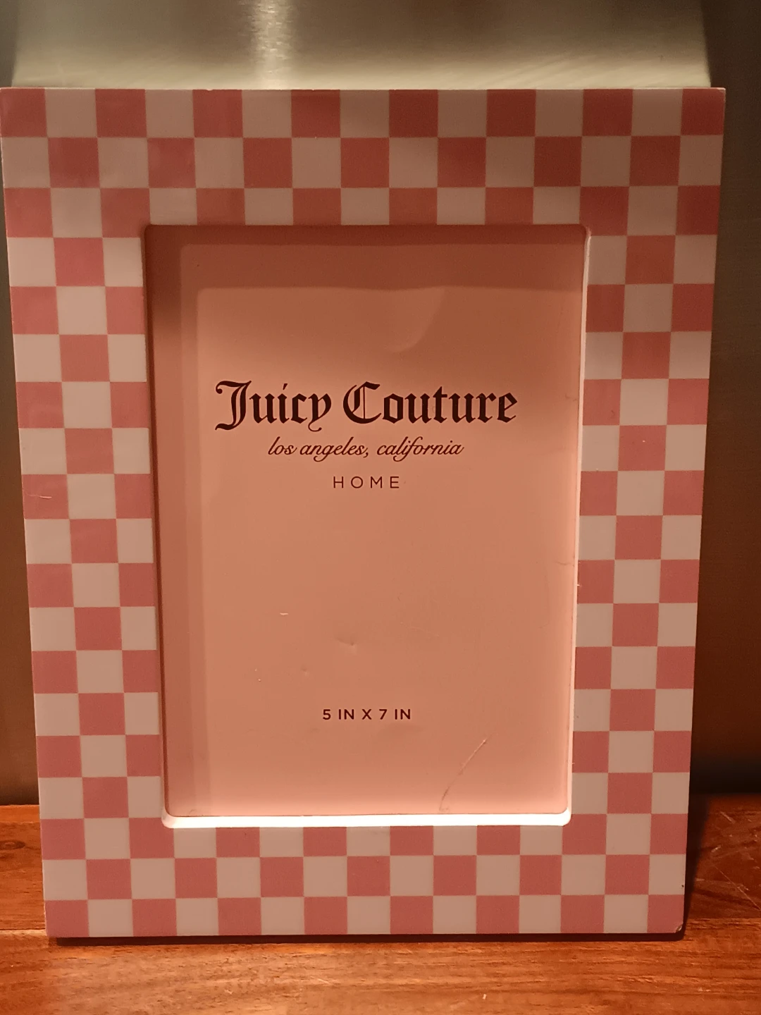 Juicy Couture Pink Gingham Photo Frame 5x7