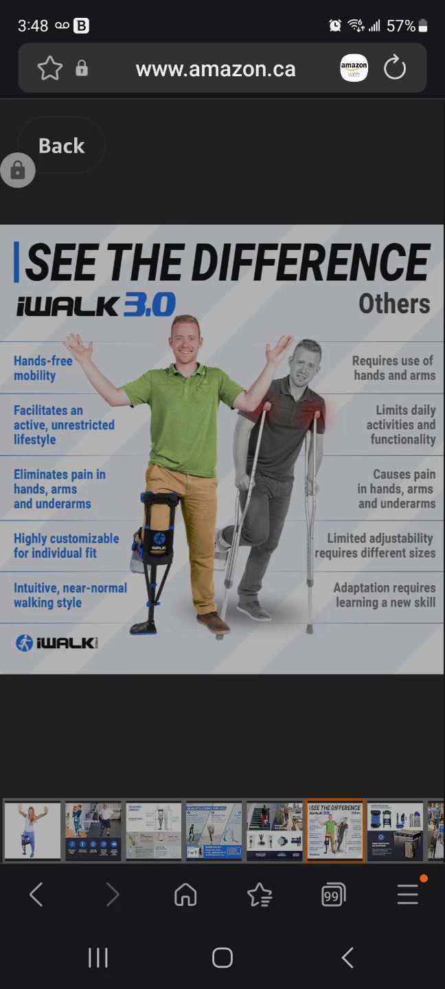 iWALK 3.0 Hands-Free Crutch