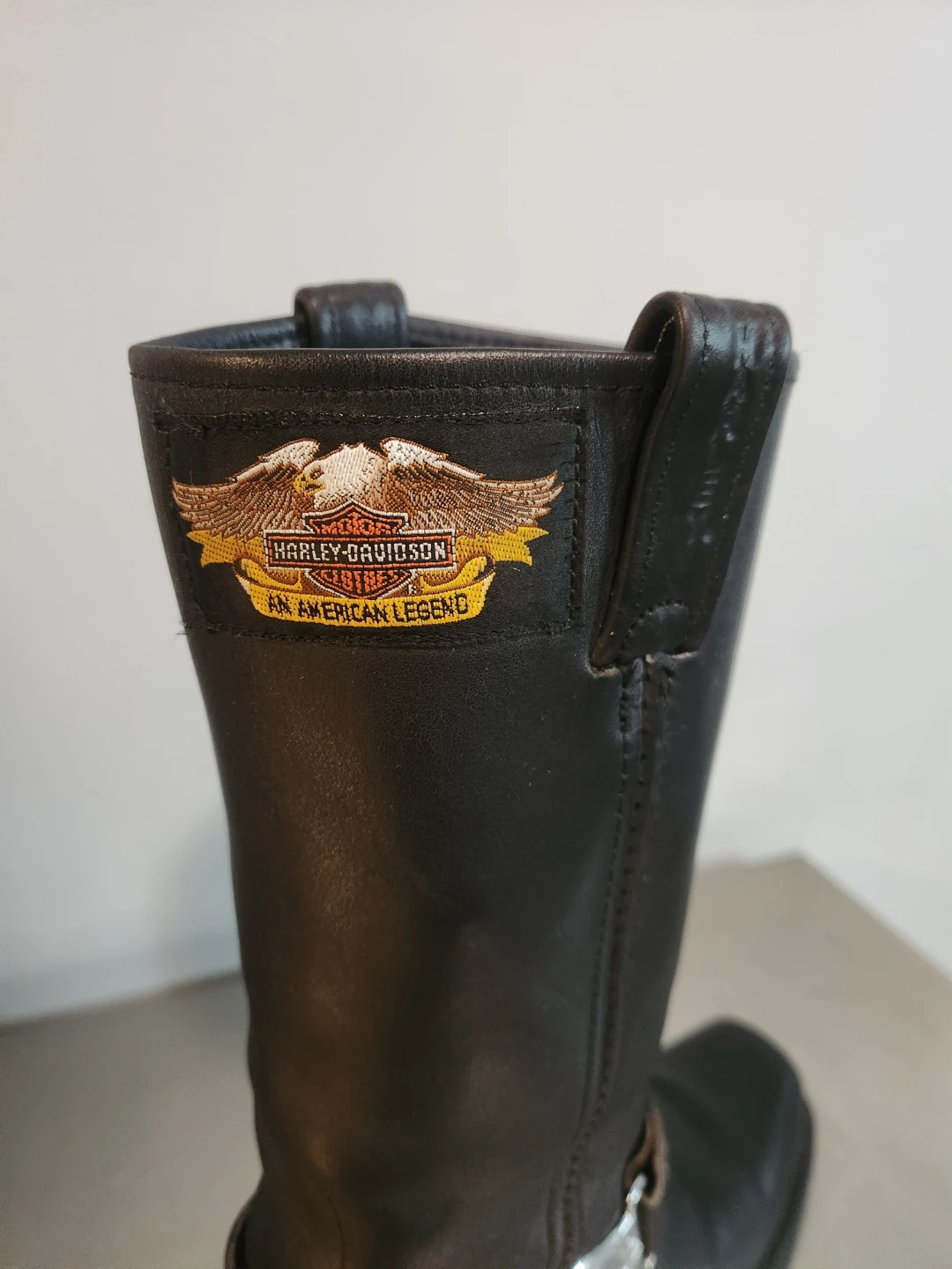 Harley-Davidson Black Leather Boots Size 6 - photo 5