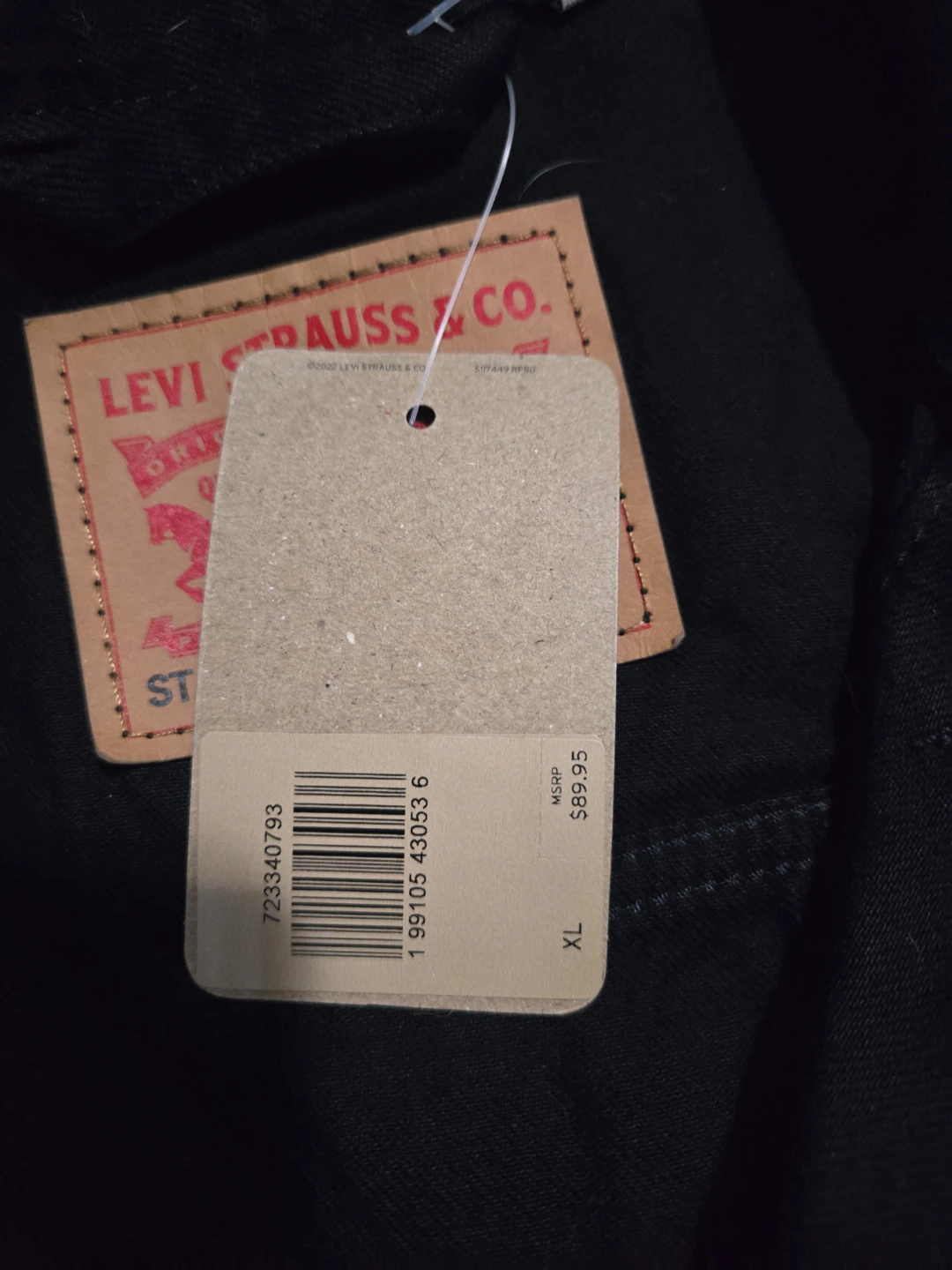 Levi's Original Trucker Jacket Black Size XL - photo 2