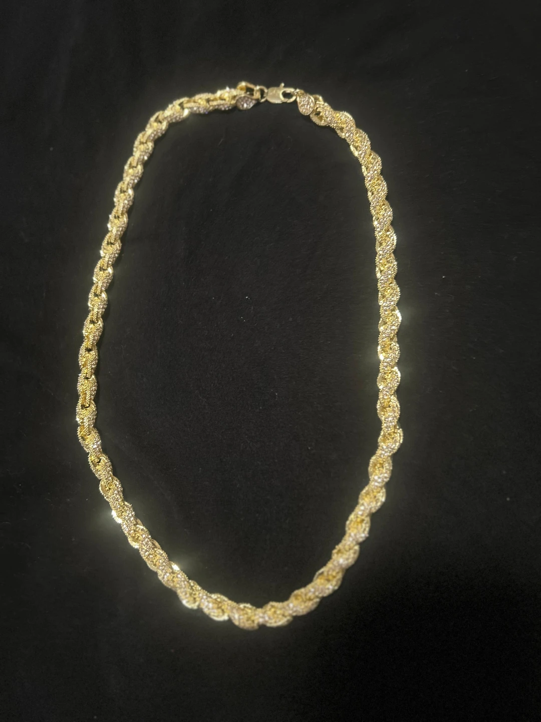 Gold Rope Chain Necklace