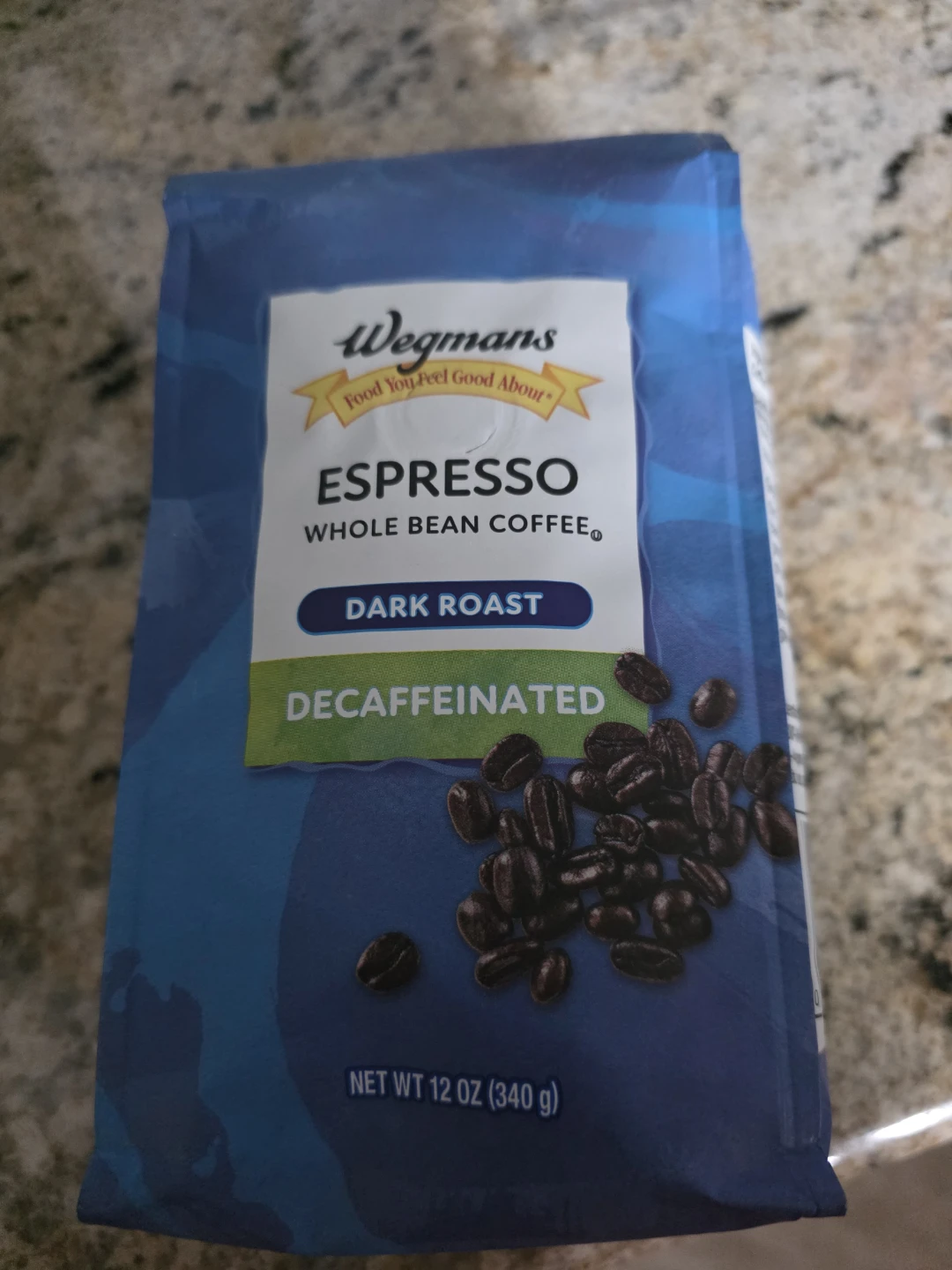 Wegmans Espresso Whole Bean Coffee, Dark Roast, Decaffeinated