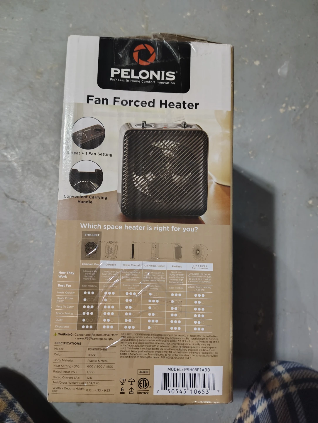 Pelonis Fan Heater - photo 3