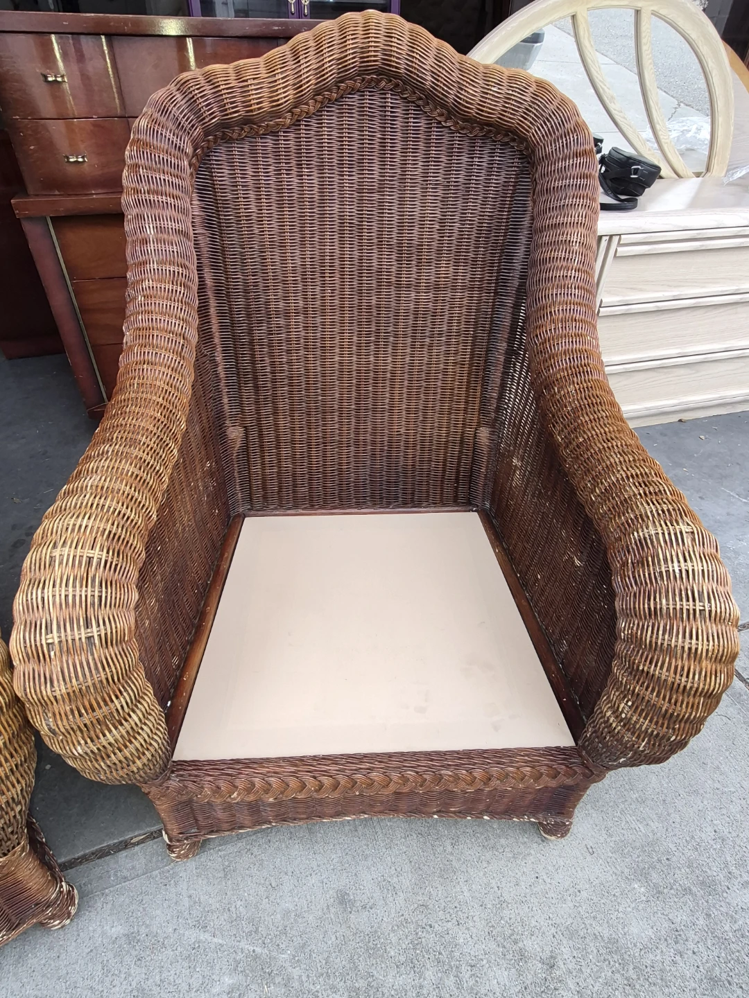 Wicker Armchairs (Pair) - photo 3