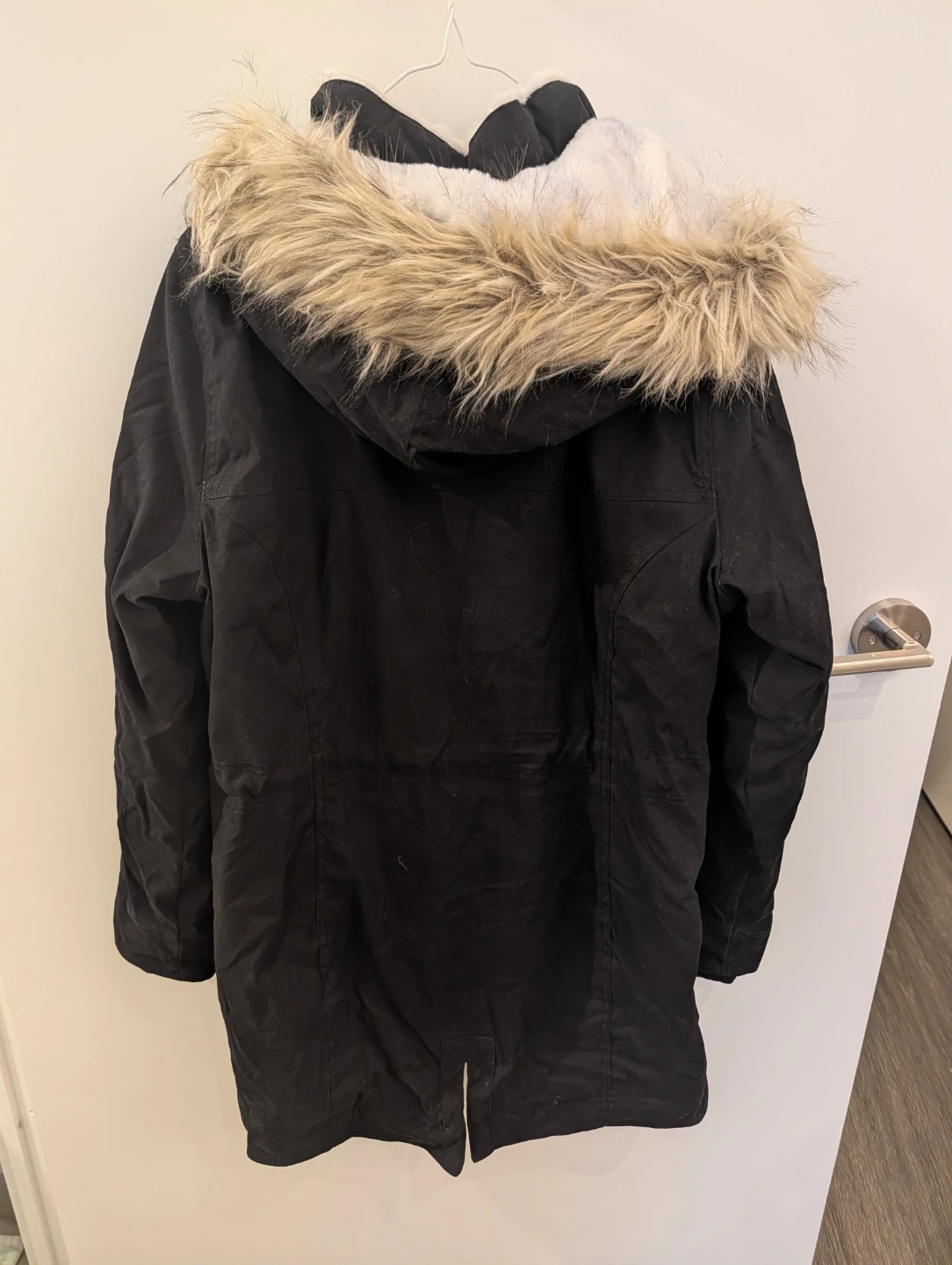 Hollister Women's Black Parka Jacket XL - photo 2