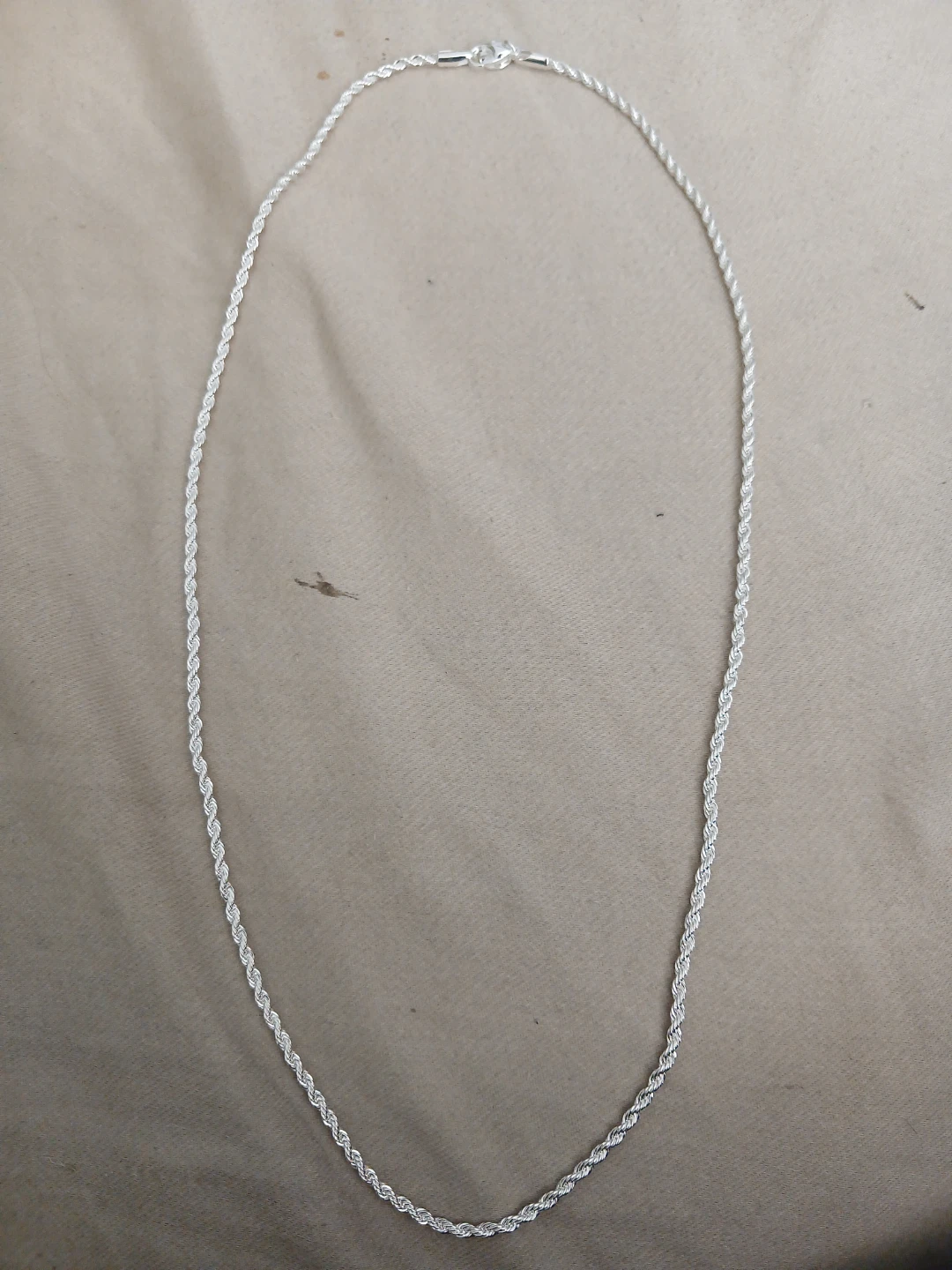 925 Silver Rope Chain Necklace