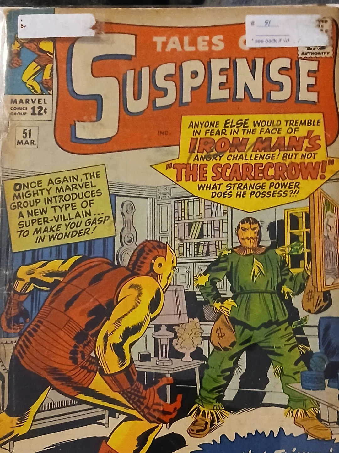 Tales of Suspense #51 Comic Book - Iron Man vs. Scarecrow