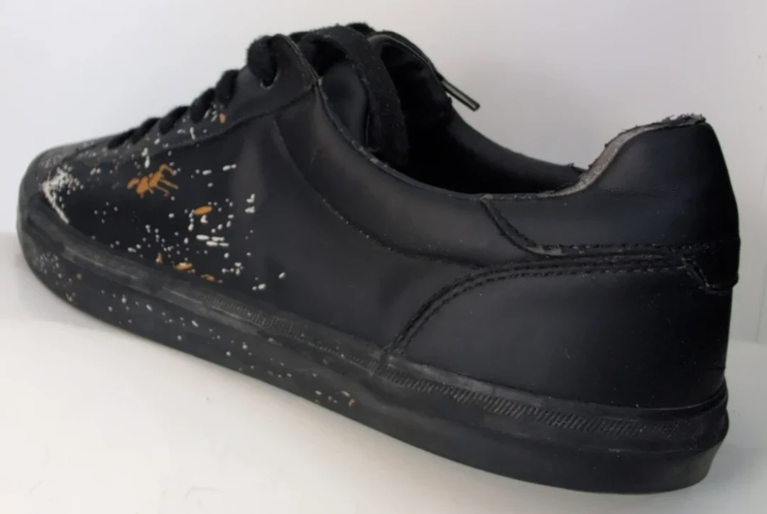 Black Splatter Low Top Sneakers - photo 5