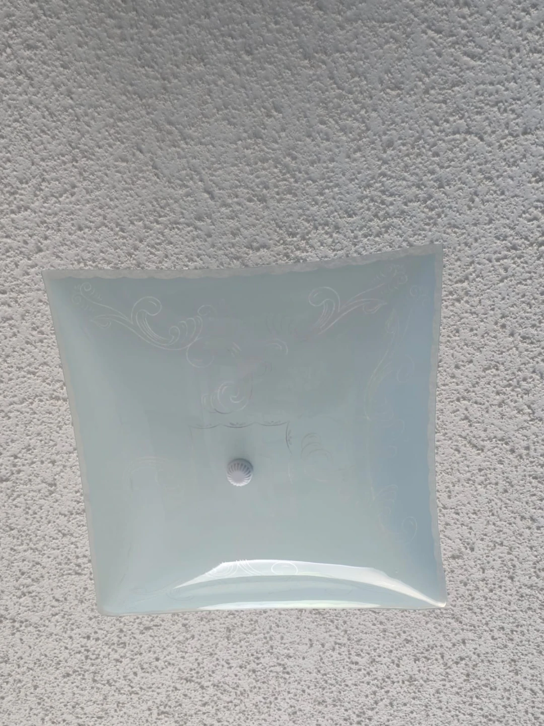 White Frosted Glass Ceiling Light Fixtures - photo 2