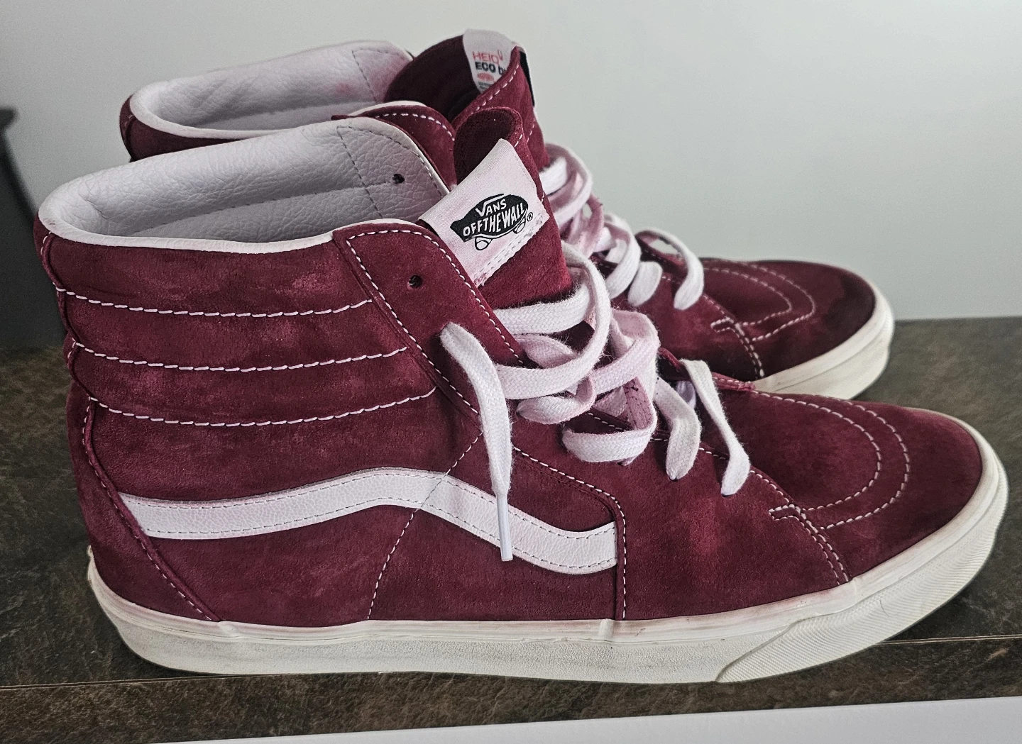 Vans SK8-Hi Burgundy Suede High-Top Sneakers