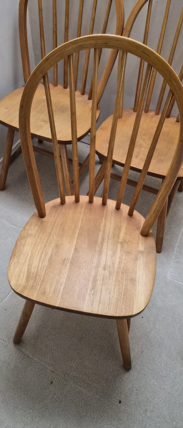 Set of 4 Wooden Dining Chairs - photo 5