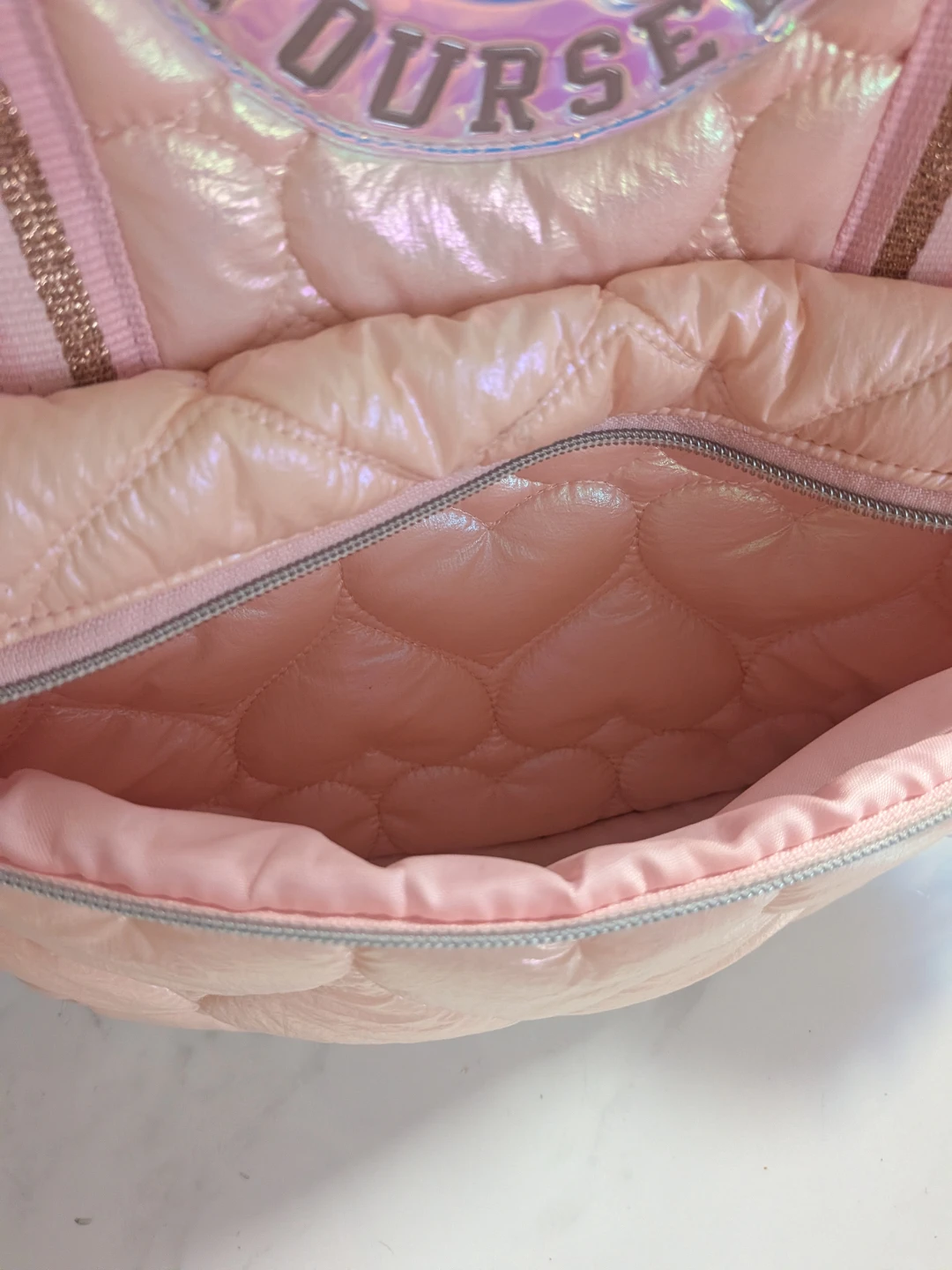 Pink Quilted Unicorn Backpack and Lunch Bag Set - photo 3